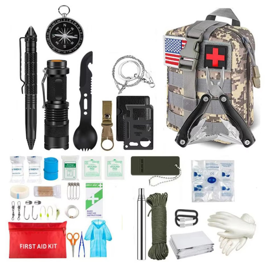 Outdoor Adventure Kit - Kit de primeiros socorros de sobrevivência