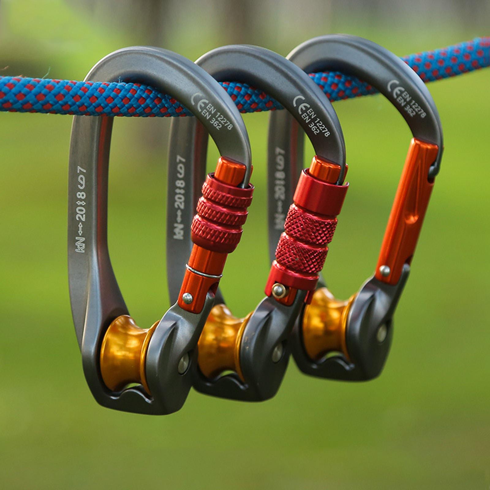 Carabiner Locking D - Mosquetão para Equipamento de Montanhismo, D-Ring