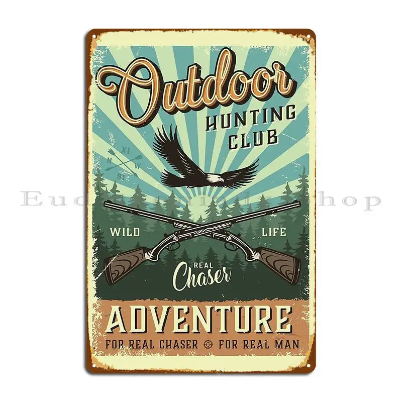 Outdoor Adventure Cinema - Placa de Metal Vintage para Clube
