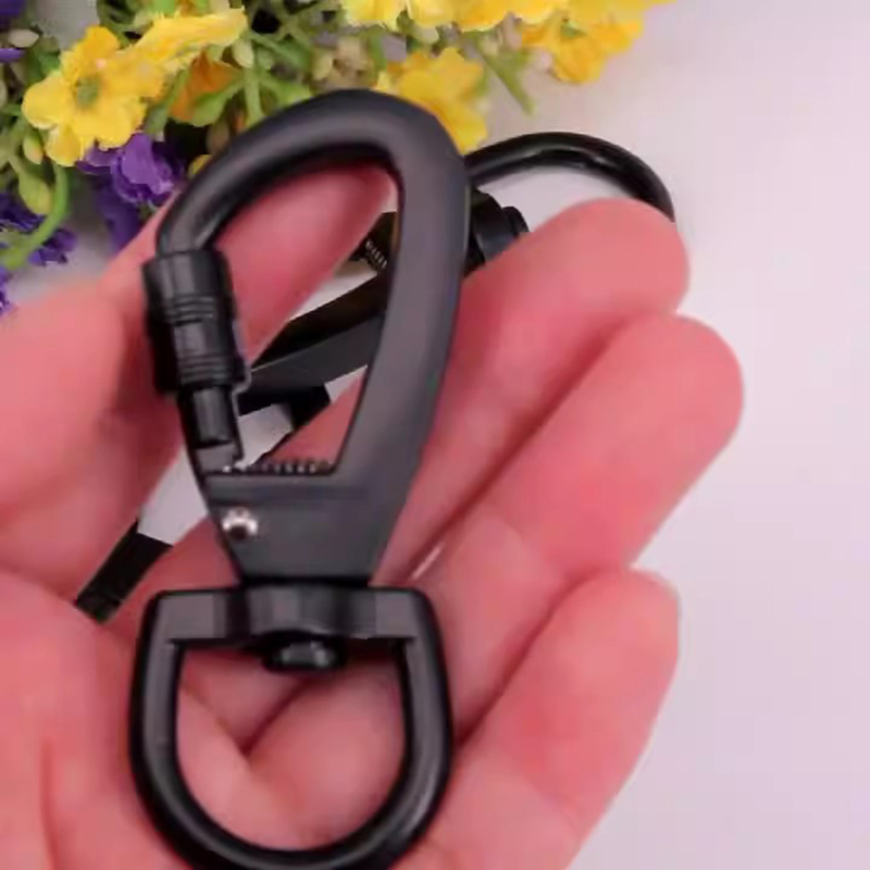 Carabiner Locking D - Mosquetão de travamento automático com fivela