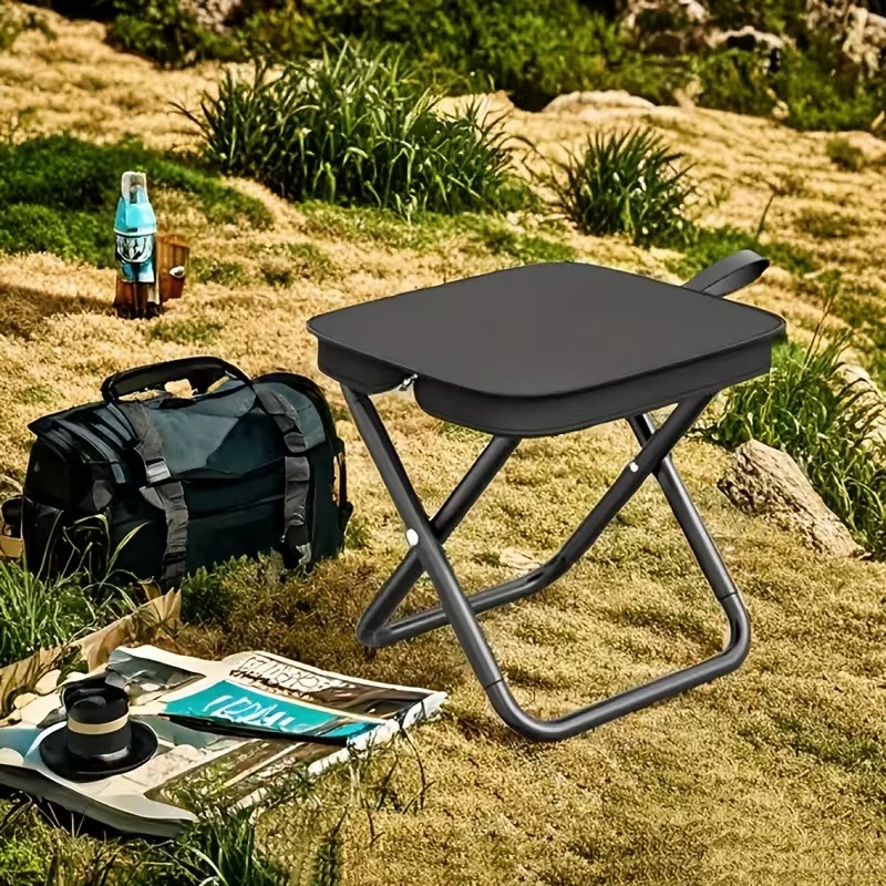 Outdoor Adventure Kit - Cadeira Portátil Dobrável para Mochila, Leve,
