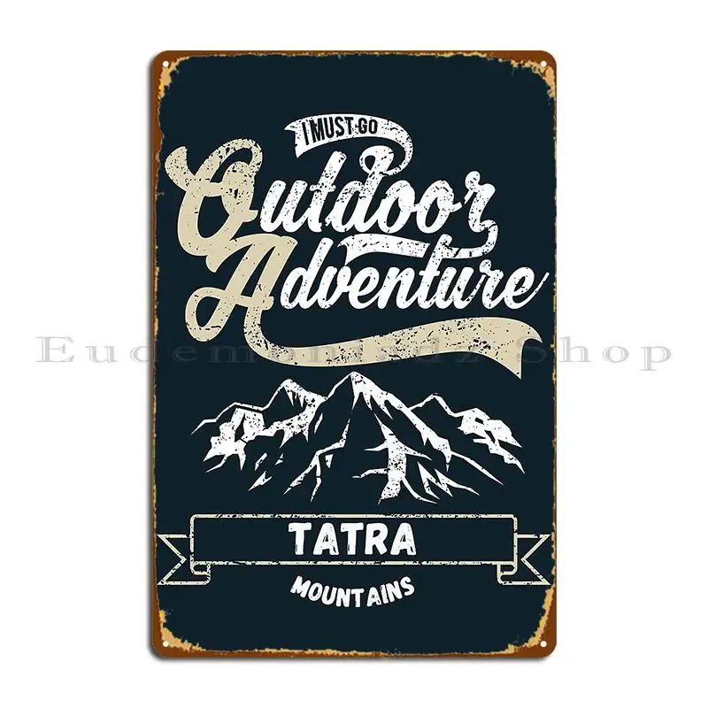 Outdoor Adventure Club - Placas de Metal Vintage com Logotipo