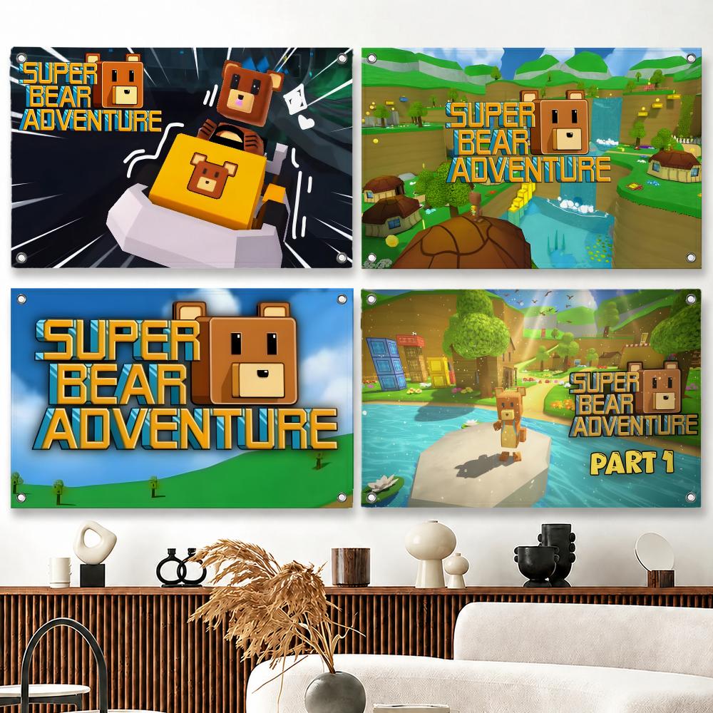 Bandeira de jogo Super Bear Ad - Outdoor Adventure Club avaliação e preço