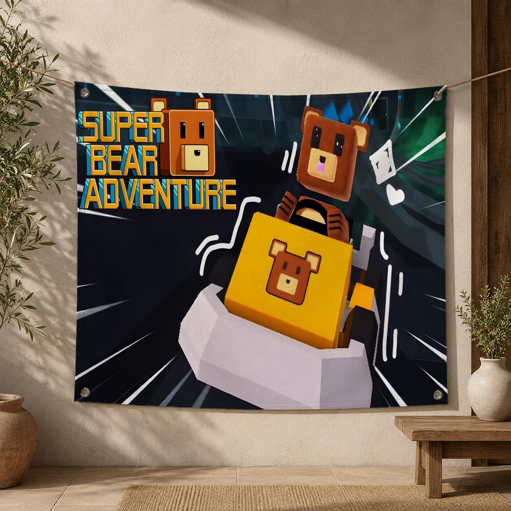 Bandeira de jogo Super Bear Ad - Outdoor Adventure Club avaliação e preço