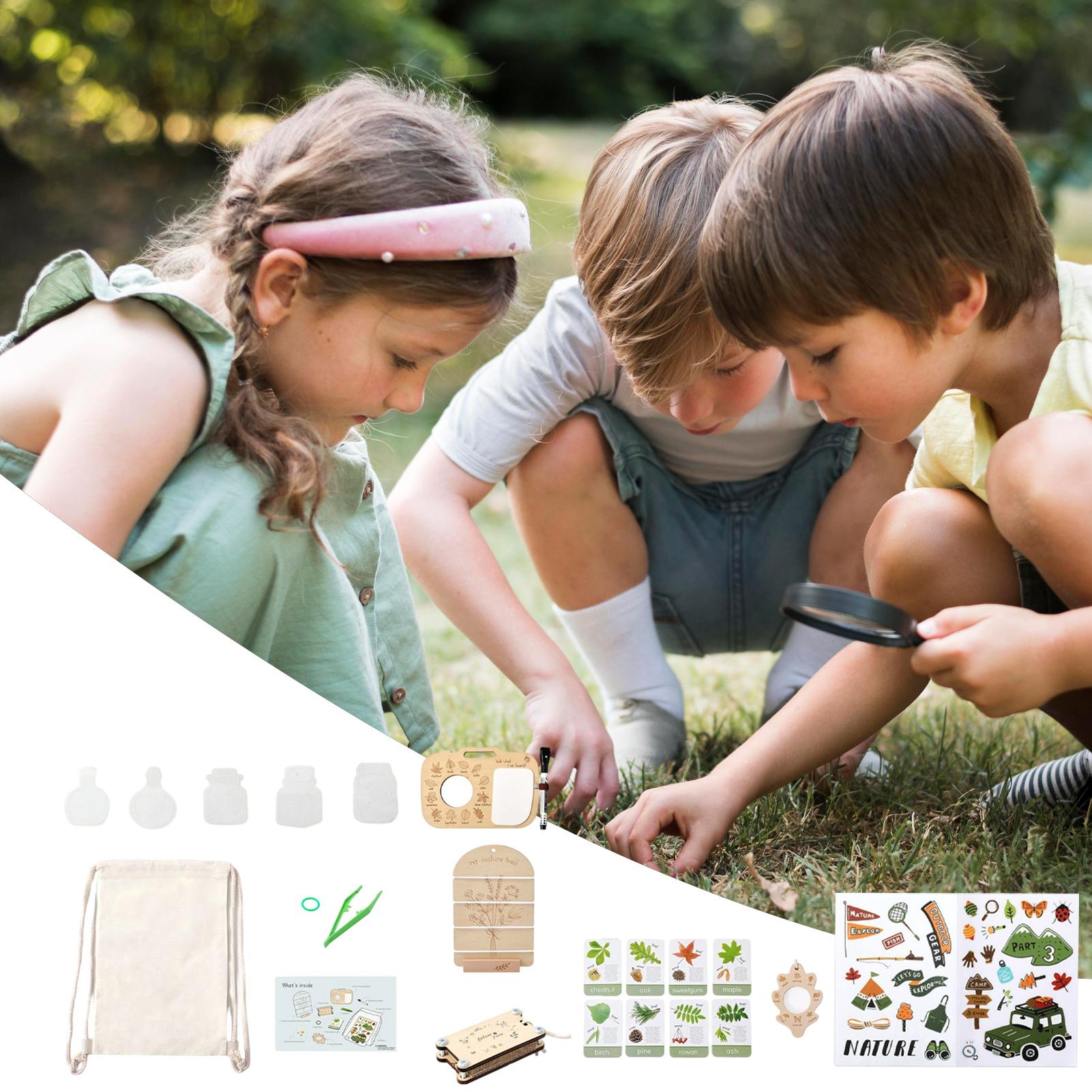 Crianças natureza kit observaç - Outdoor Adventure Activities For Kids avaliação e preço