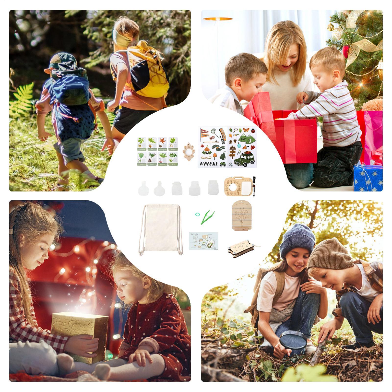 Crianças natureza kit observaç - Outdoor Adventure Activities For Kids avaliação e preço