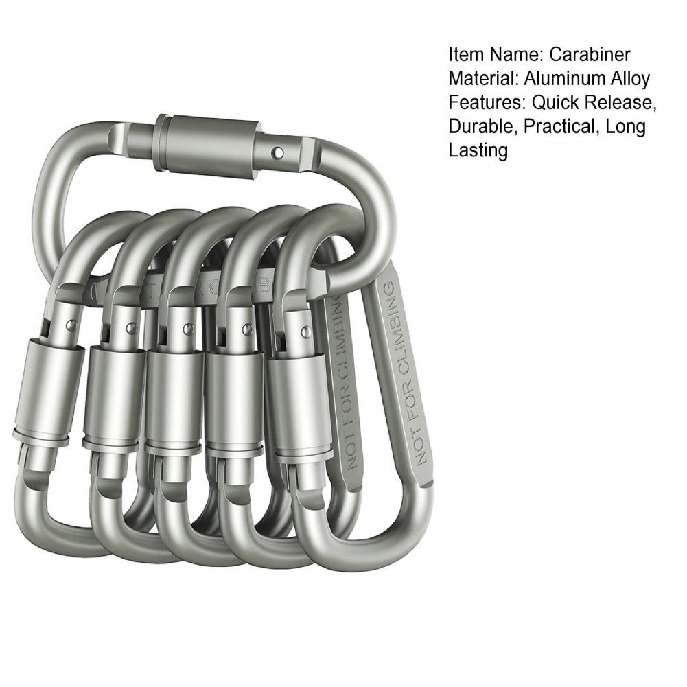 Mini Mosquetões de 6 Peças, Co - Carabiner Locking D avaliação e preço
