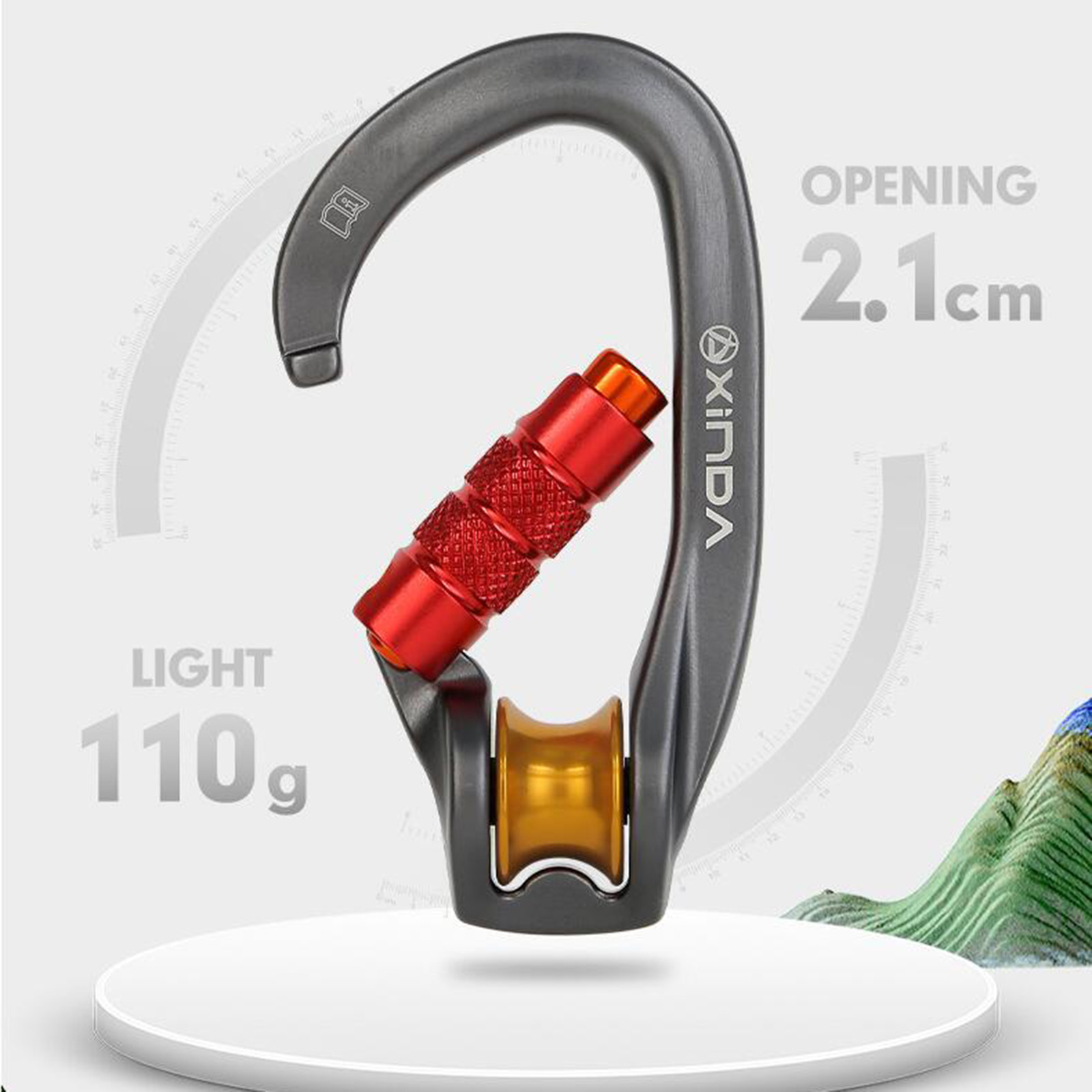 Mosquetão de Bloqueio para Equ - Carabiner Locking D avaliação e preço