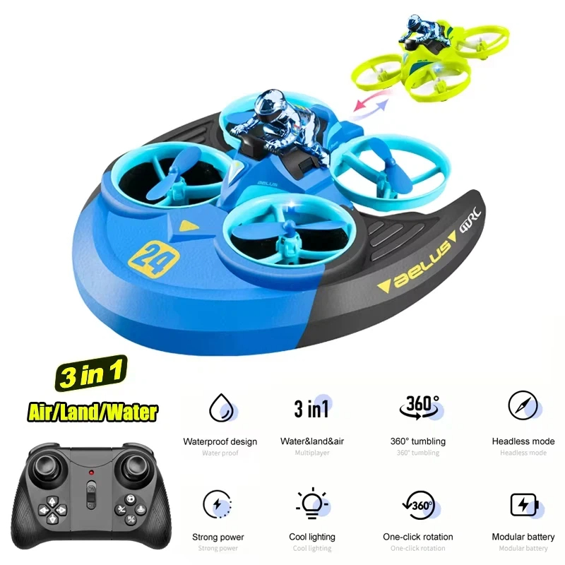 3-em-1 terra ar mar rc aeronav - Outdoor Adventure Boys avaliação e preço