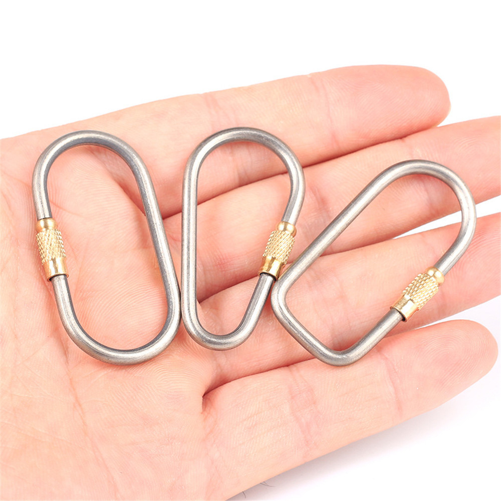 Mosquetão de bloqueio de titân - Carabiner Locking D avaliação e preço