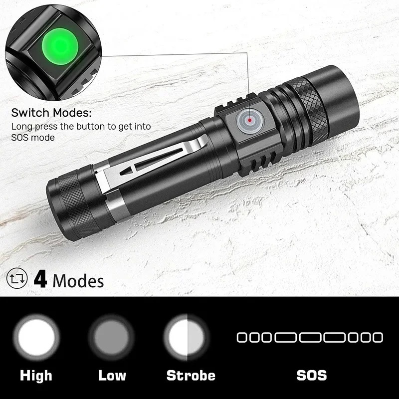 Lanterna led tipo c recarregáv - Outdoor Adventure Inc avaliação e preço