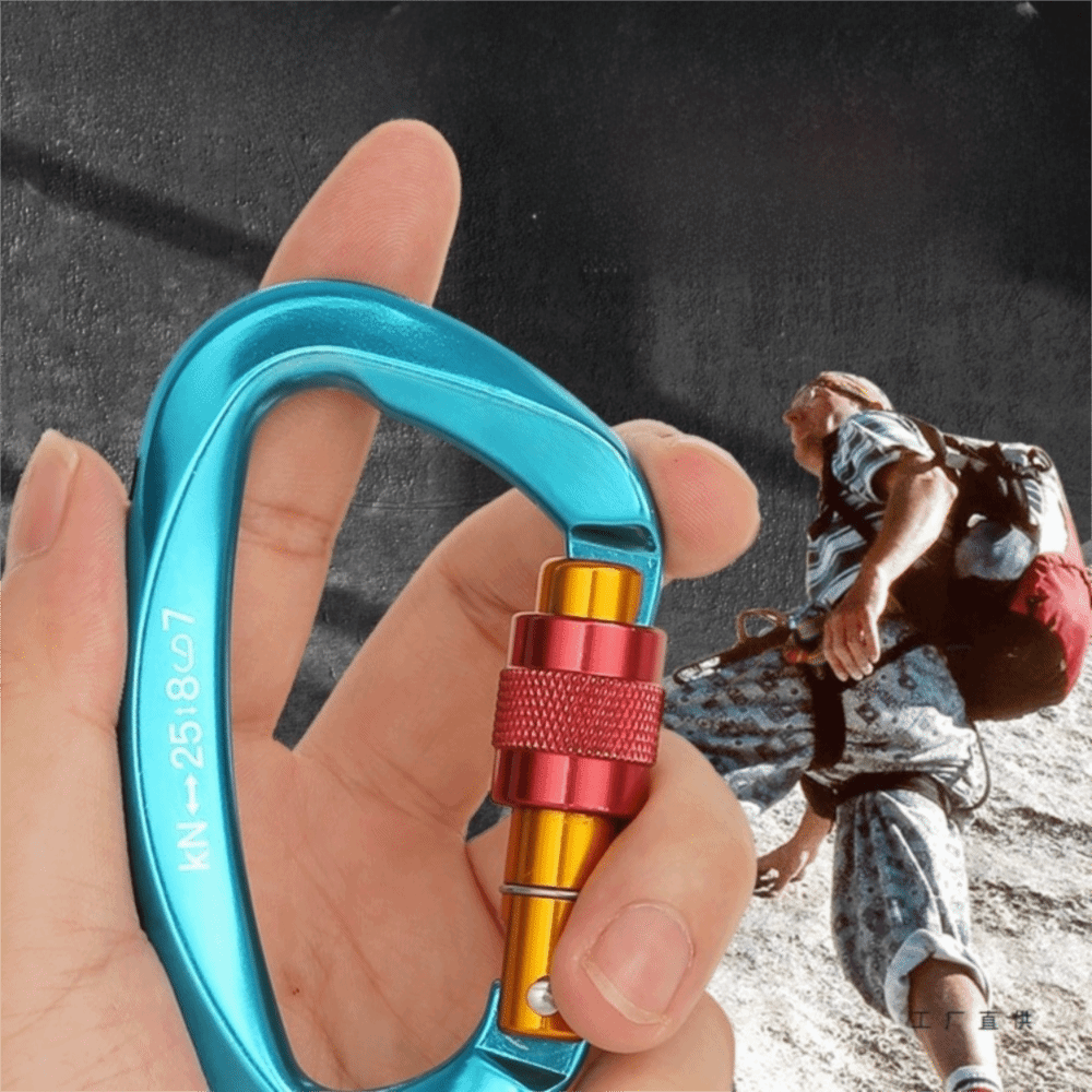 Mosquetão de escalada em forma - Carabiner Locking D avaliação e preço