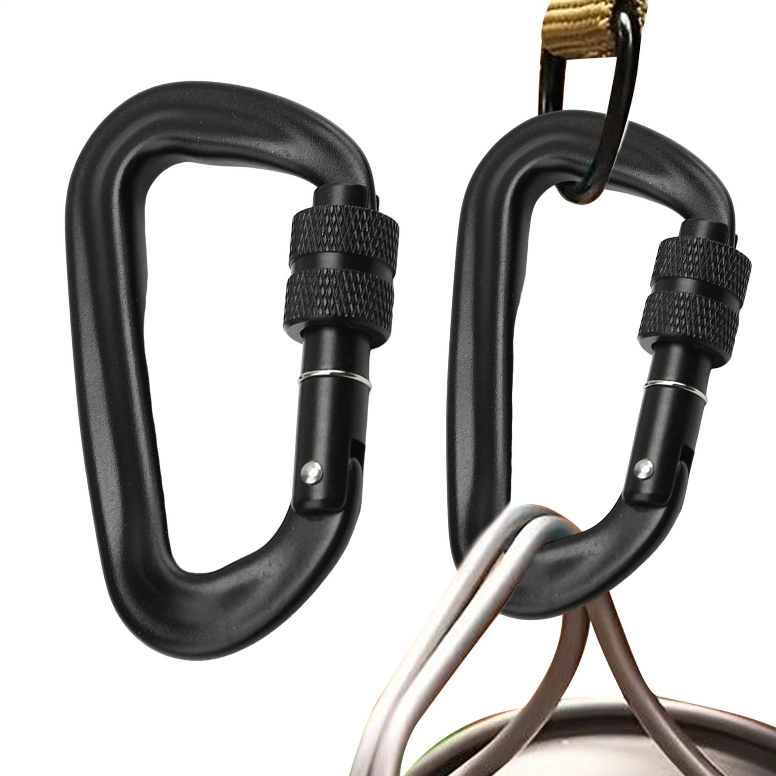 2 peças de mosquetões de liga  - Carabiner Locking D avaliação e preço