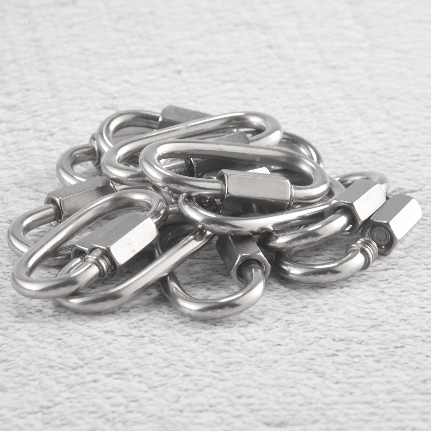 Novo mostrado-12 peças de liga - Carabiner Locking D avaliação e preço