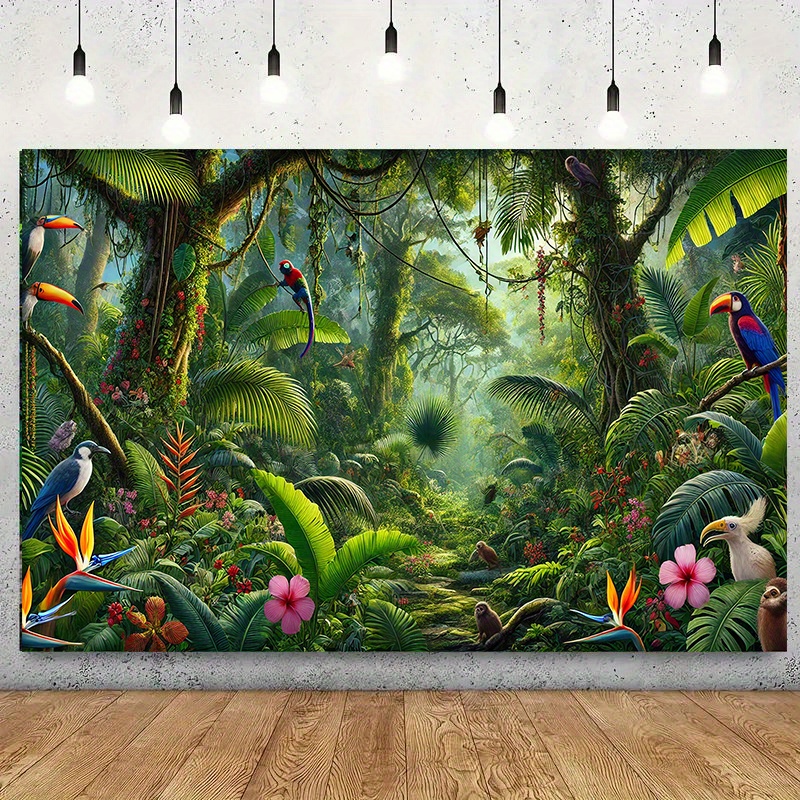 1pc selva aventura fundo banne - Outdoor Adventure Background avaliação e preço