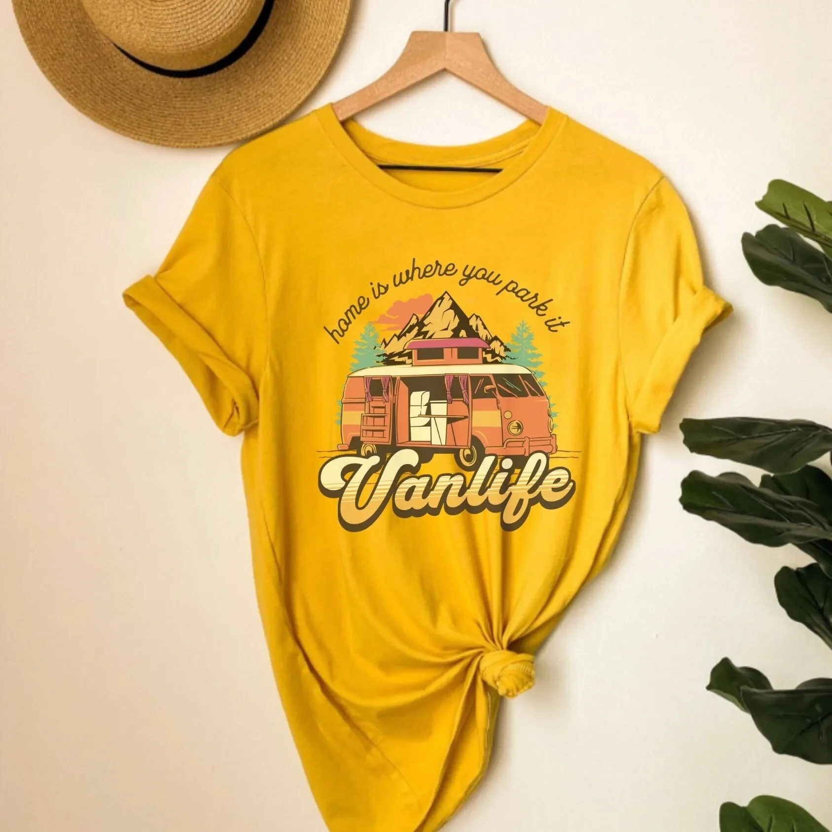 Camiseta Vanlife para acampame - Outdoor Adventure Girl avaliação e preço